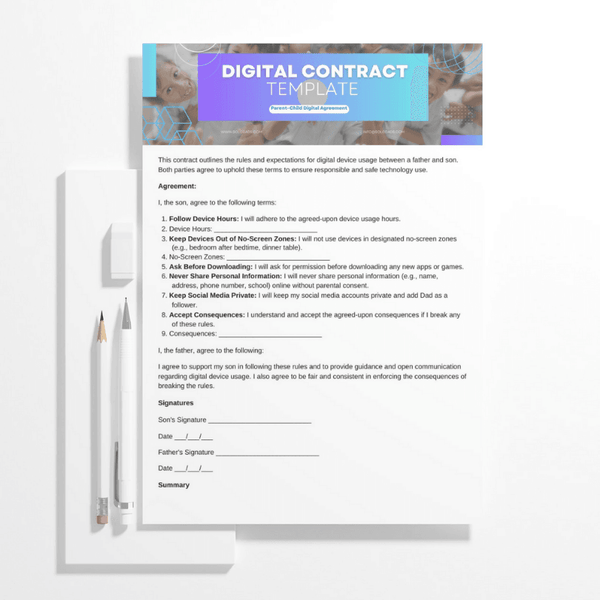 Screens & Socials – Digital Peace System™ - solodads