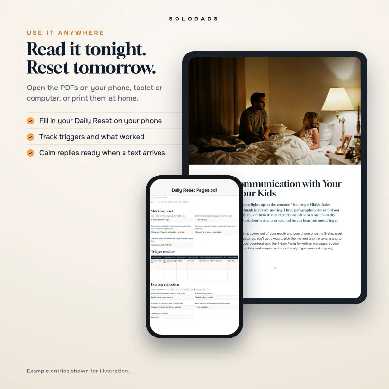 The PDFs on a phone and a tablet