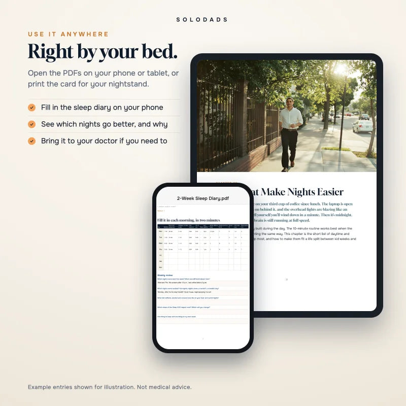 The PDFs on a phone and a tablet